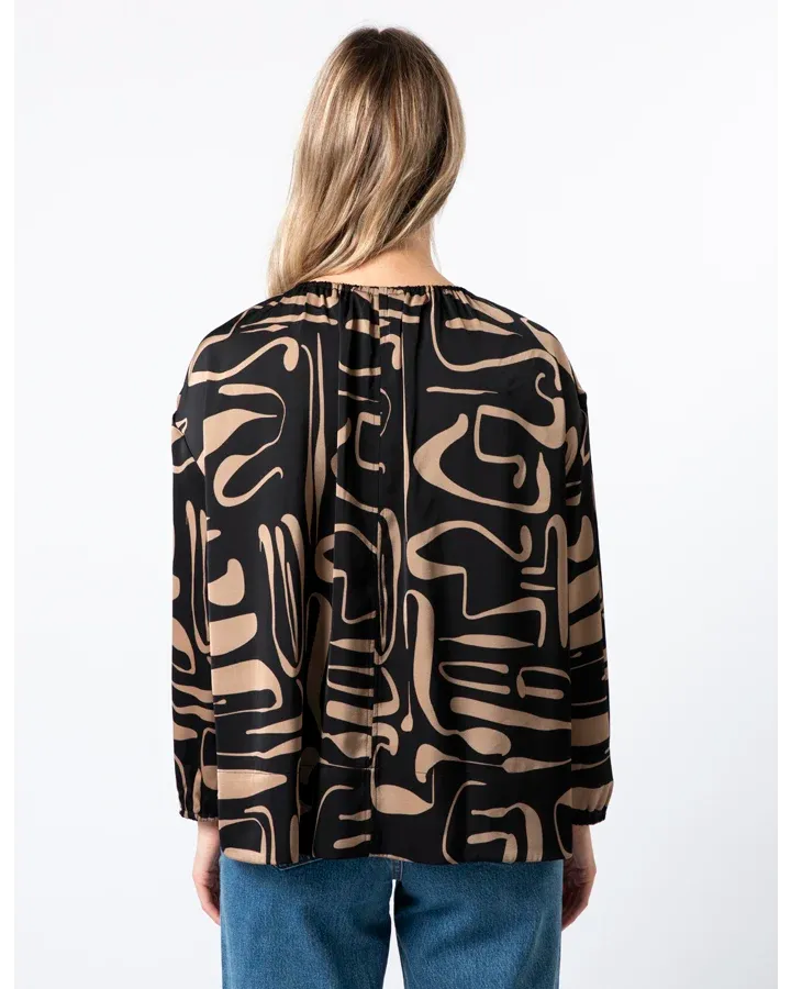 Emmanuel Blouse - Black Geo