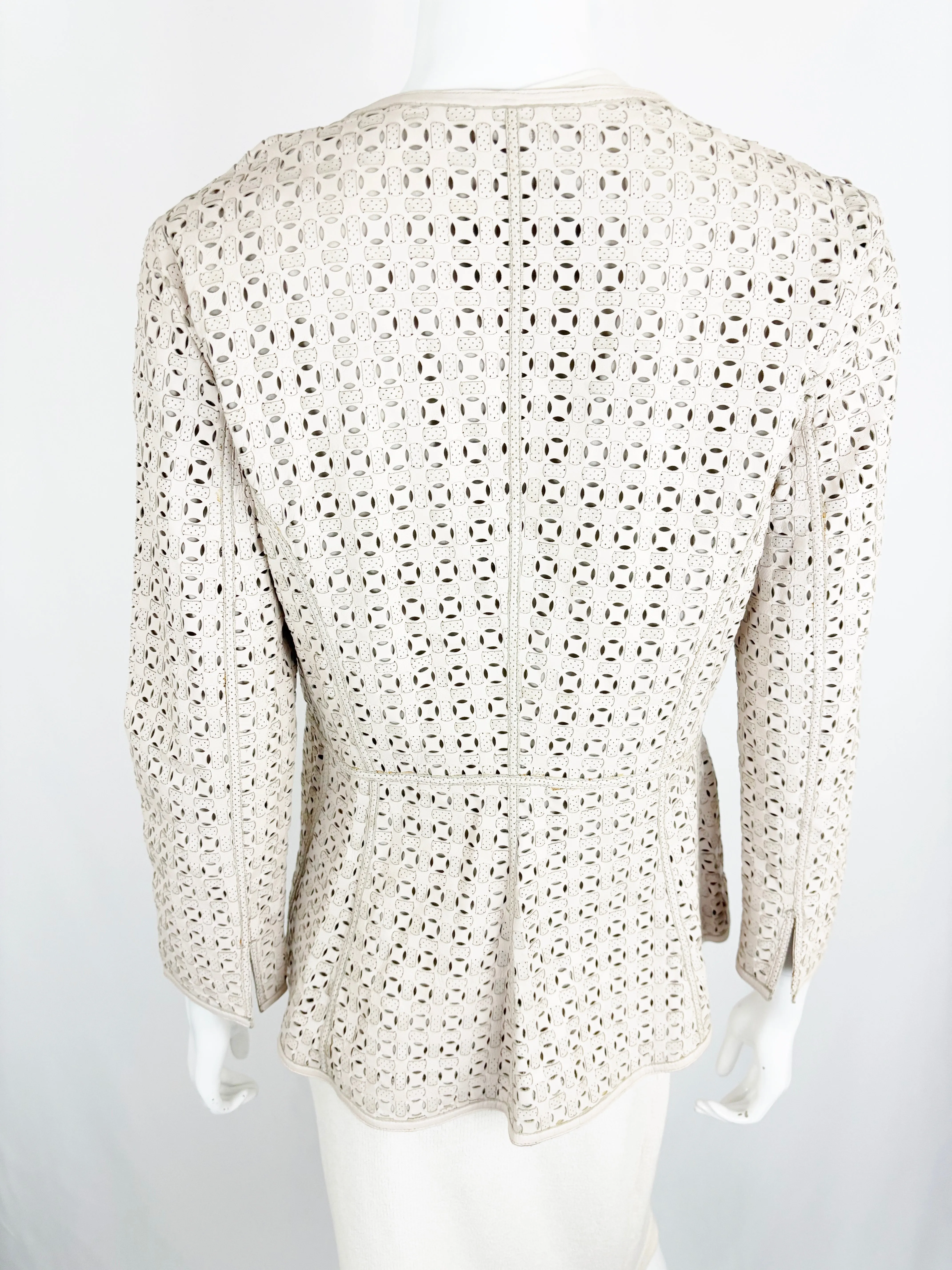 Emporio Armani Leather Jacket Size S