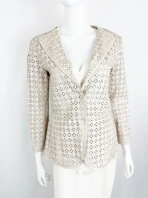 Emporio Armani Leather Jacket Size S