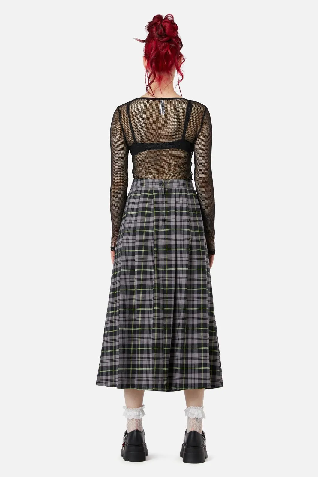 Encounter Tartan Midi Skirt