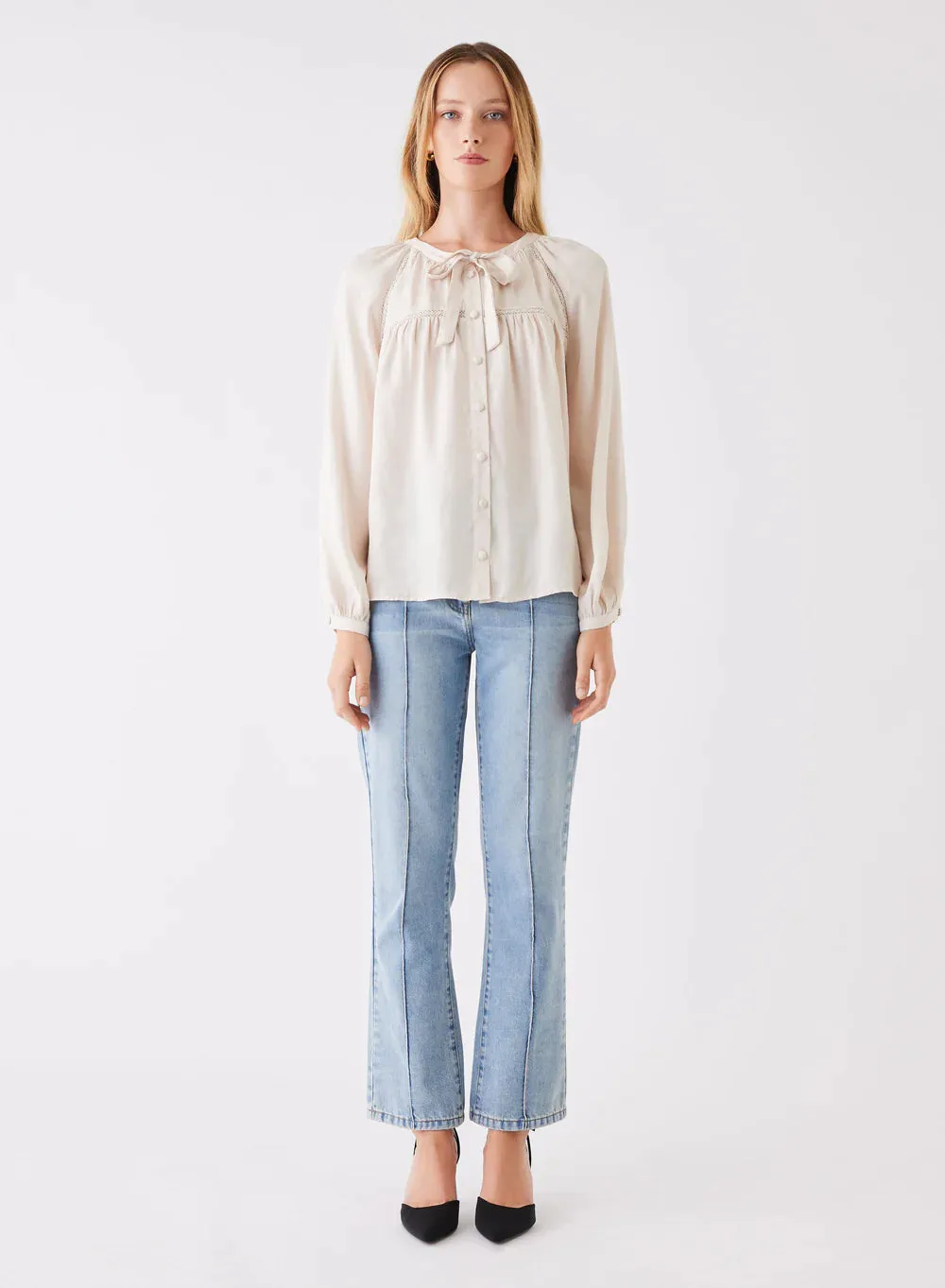 Esmaee Compass Blouse | Creme