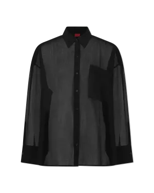 Exifa Oversized Sheer Blouse
