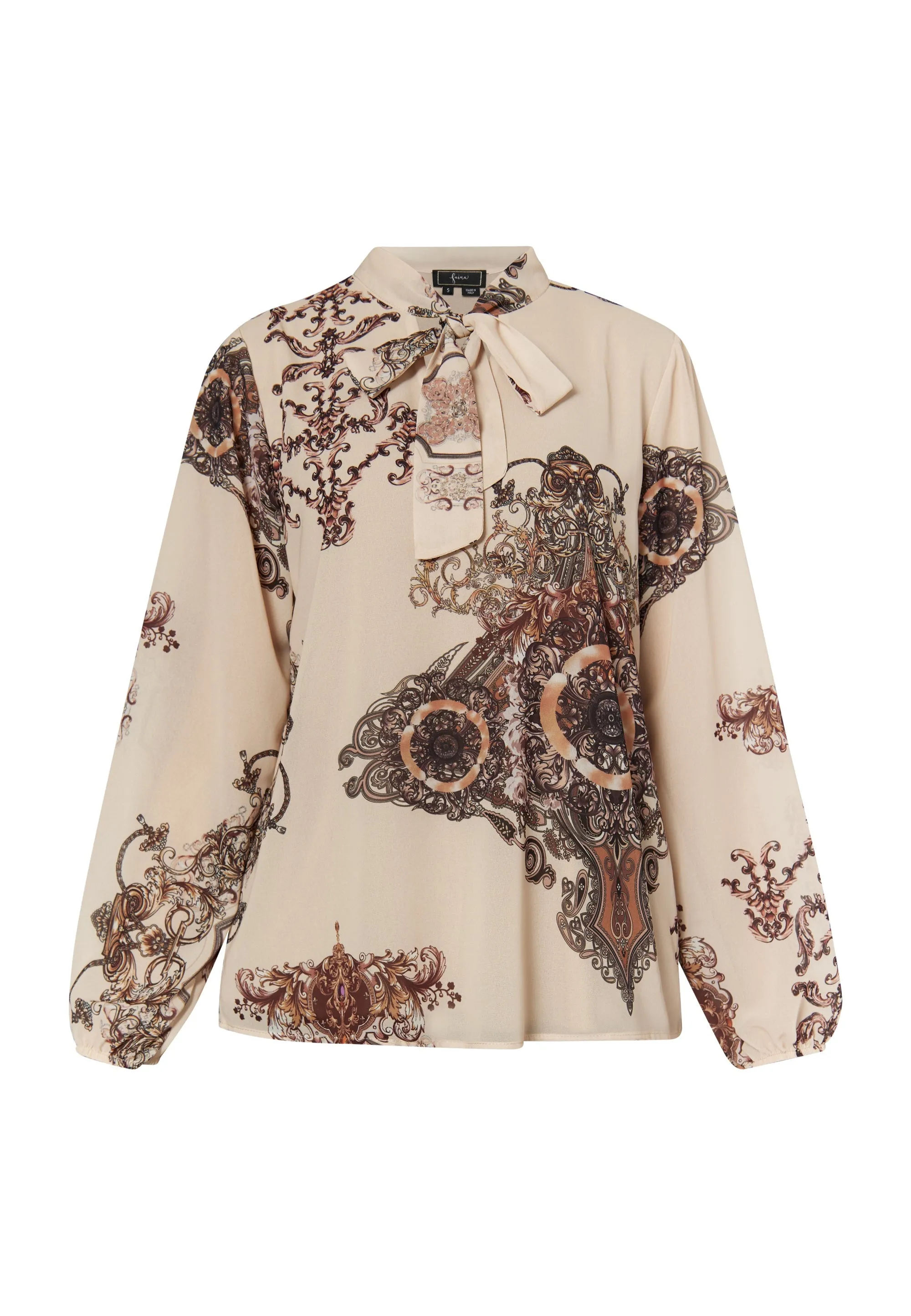 faina Women's Blouse With Baroque Print