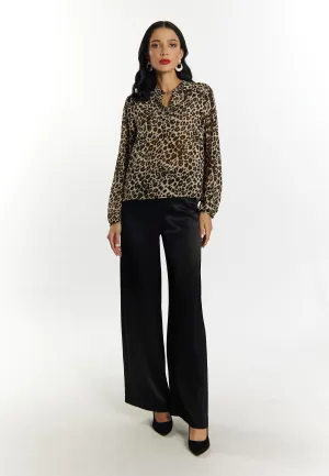faina Women's Leo Print Blouse