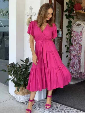 Flamingo Pink Dress