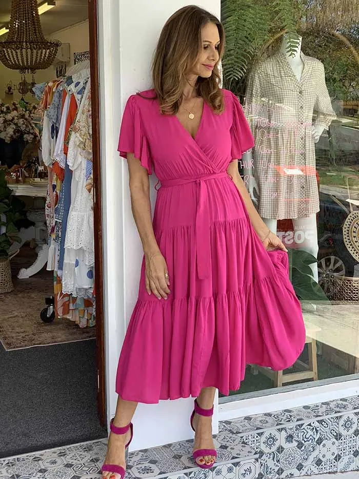 Flamingo Pink Dress