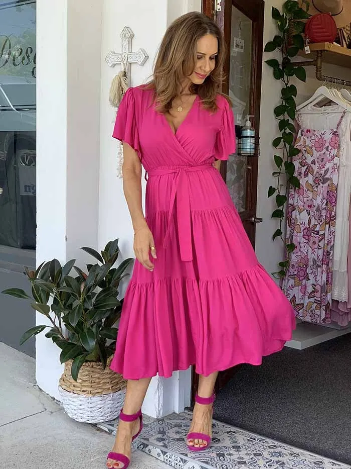 Flamingo Pink Dress