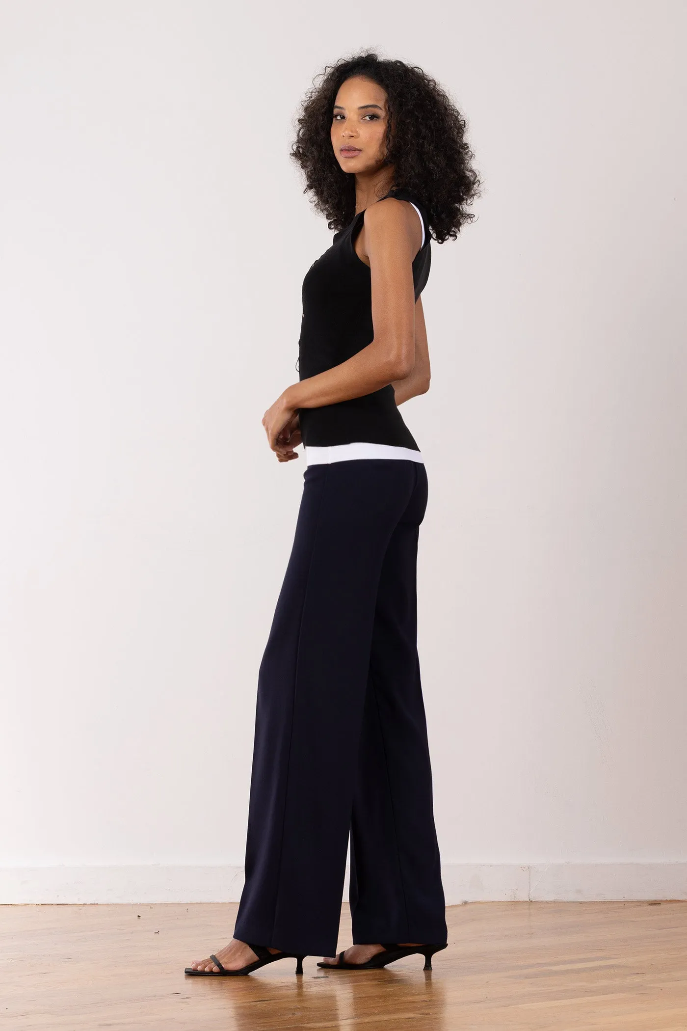 FLAVIA Crepe Navy