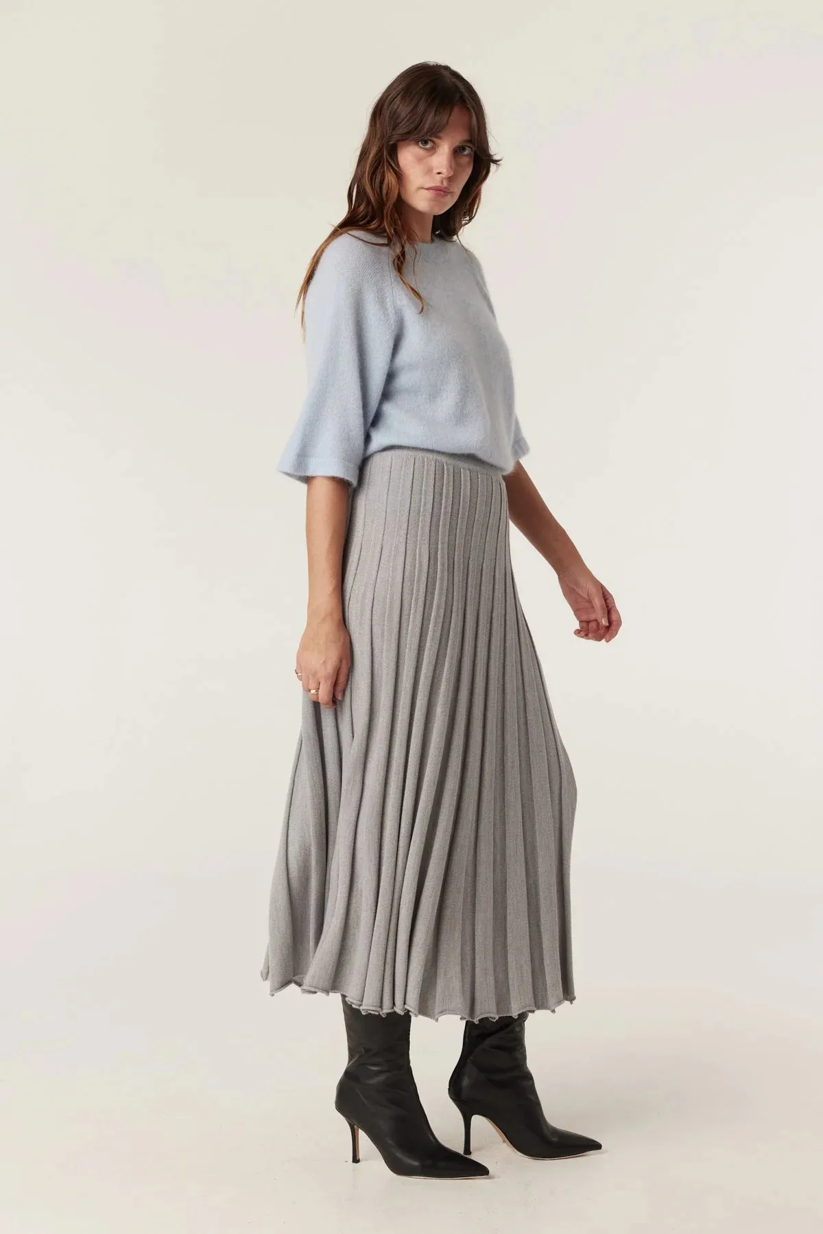 Franzi Merino Skirt | Grey Marle
