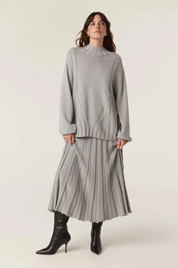 Franzi Merino Skirt | Grey Marle