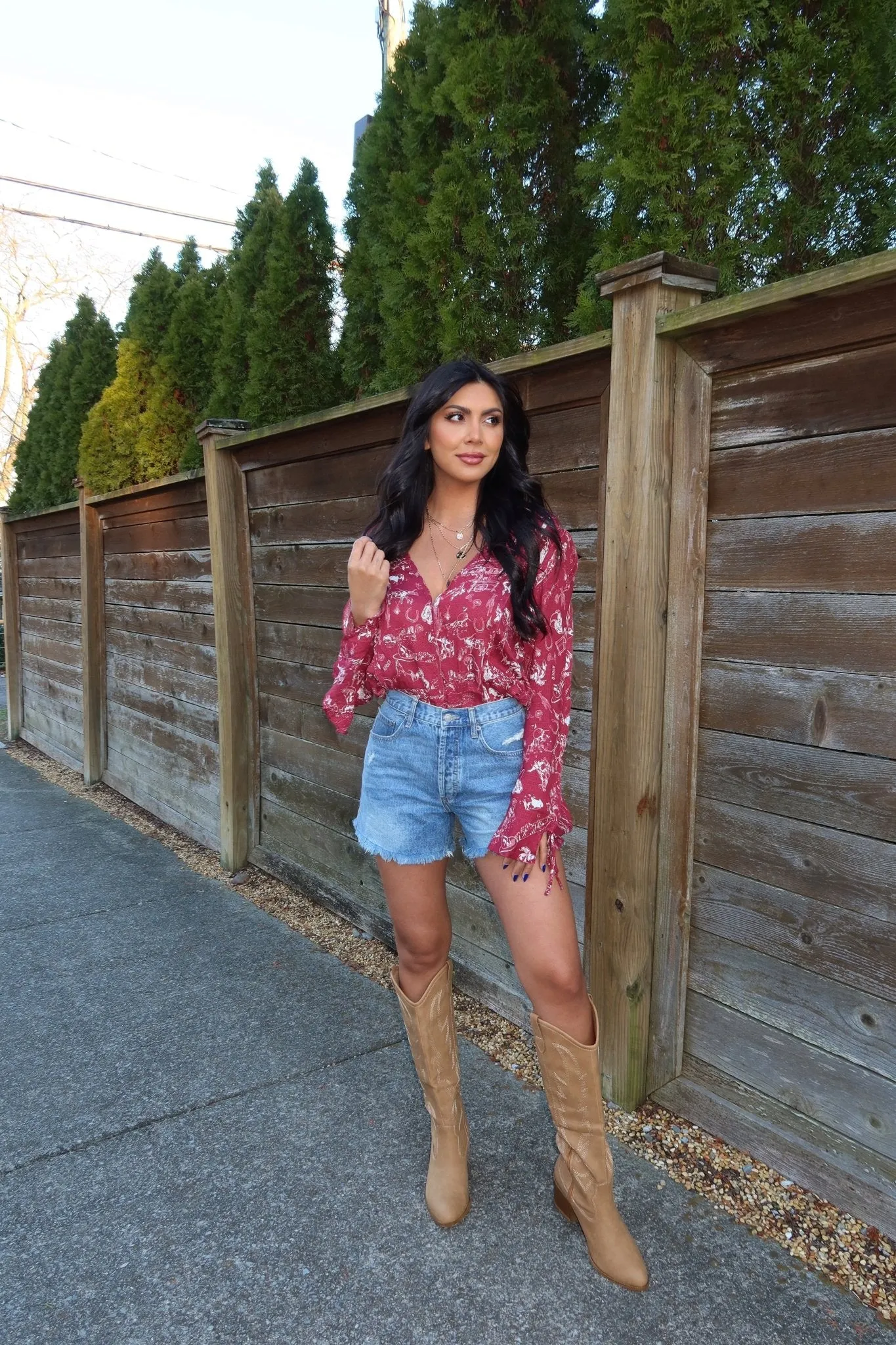 Free People Everything's Rosy Bodysuit - Red