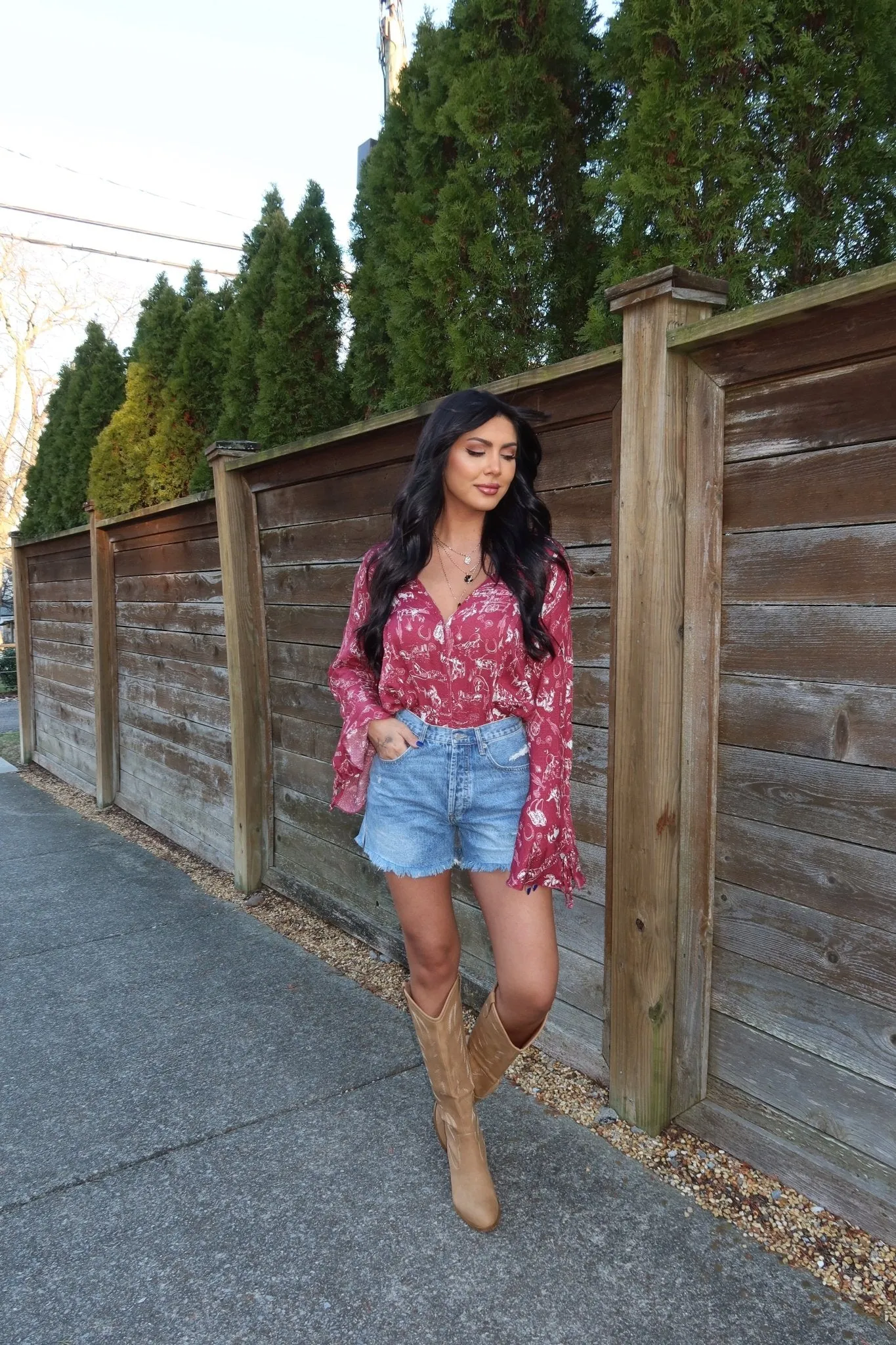 Free People Everything's Rosy Bodysuit - Red