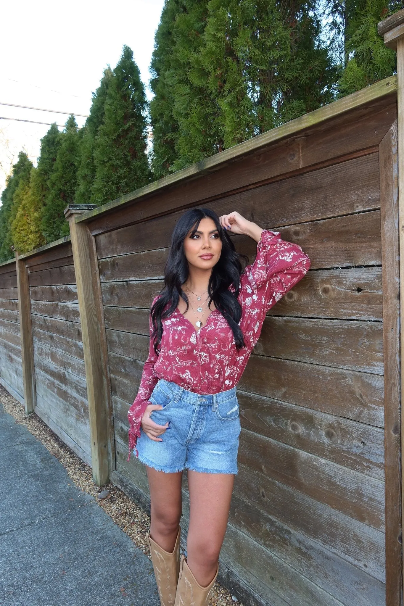 Free People Everything's Rosy Bodysuit - Red