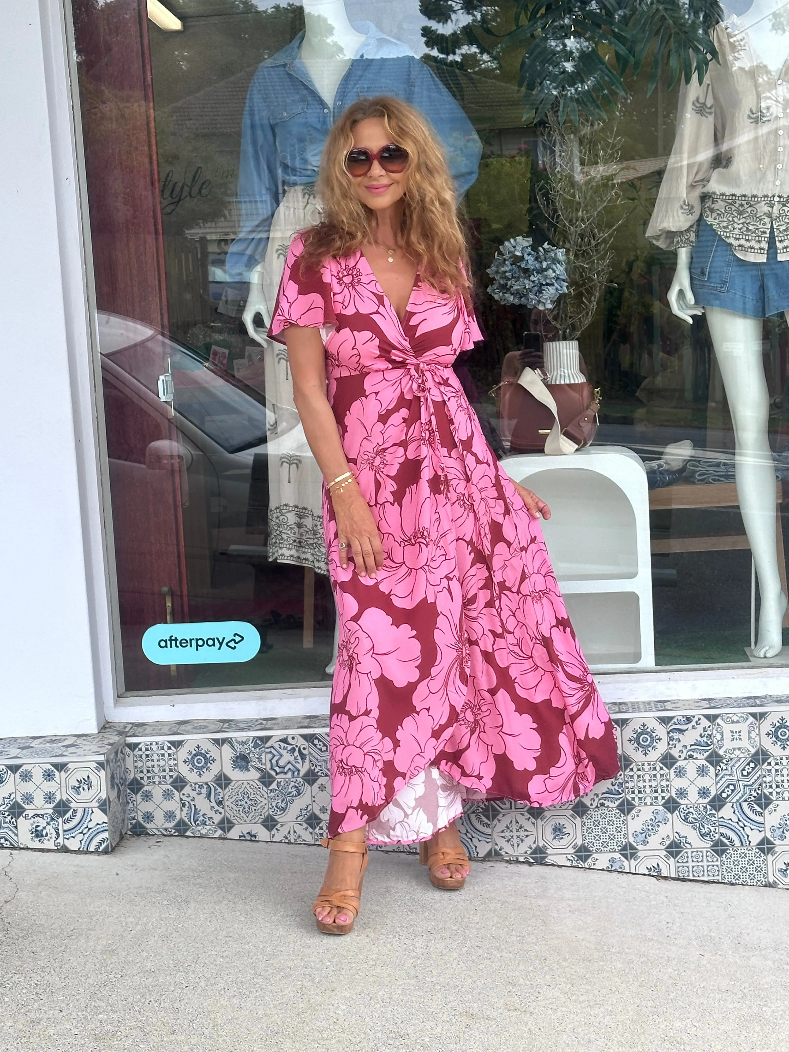Full Bloom Wrap Dress