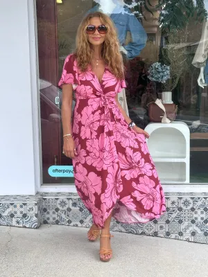 Full Bloom Wrap Dress