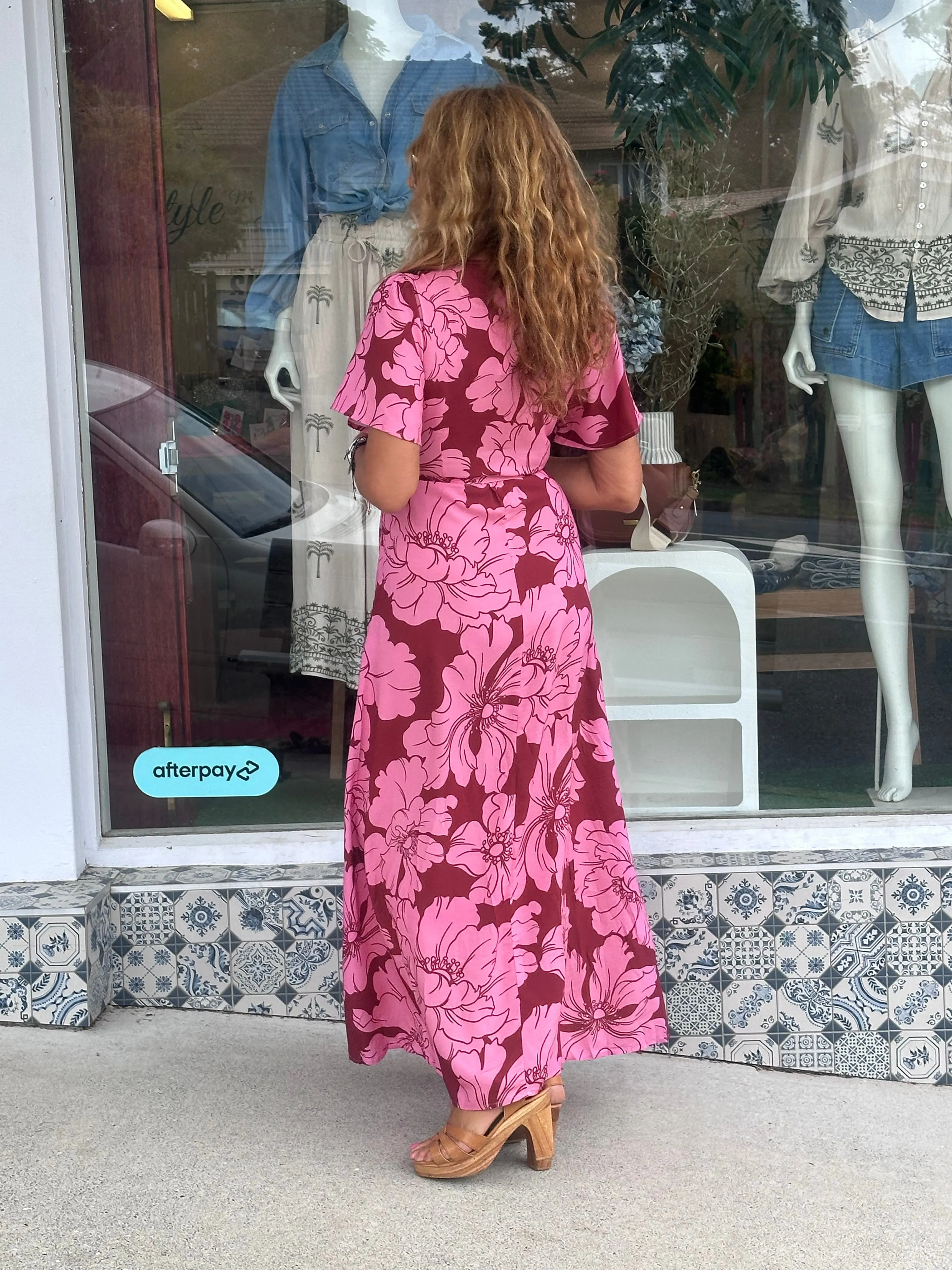 Full Bloom Wrap Dress