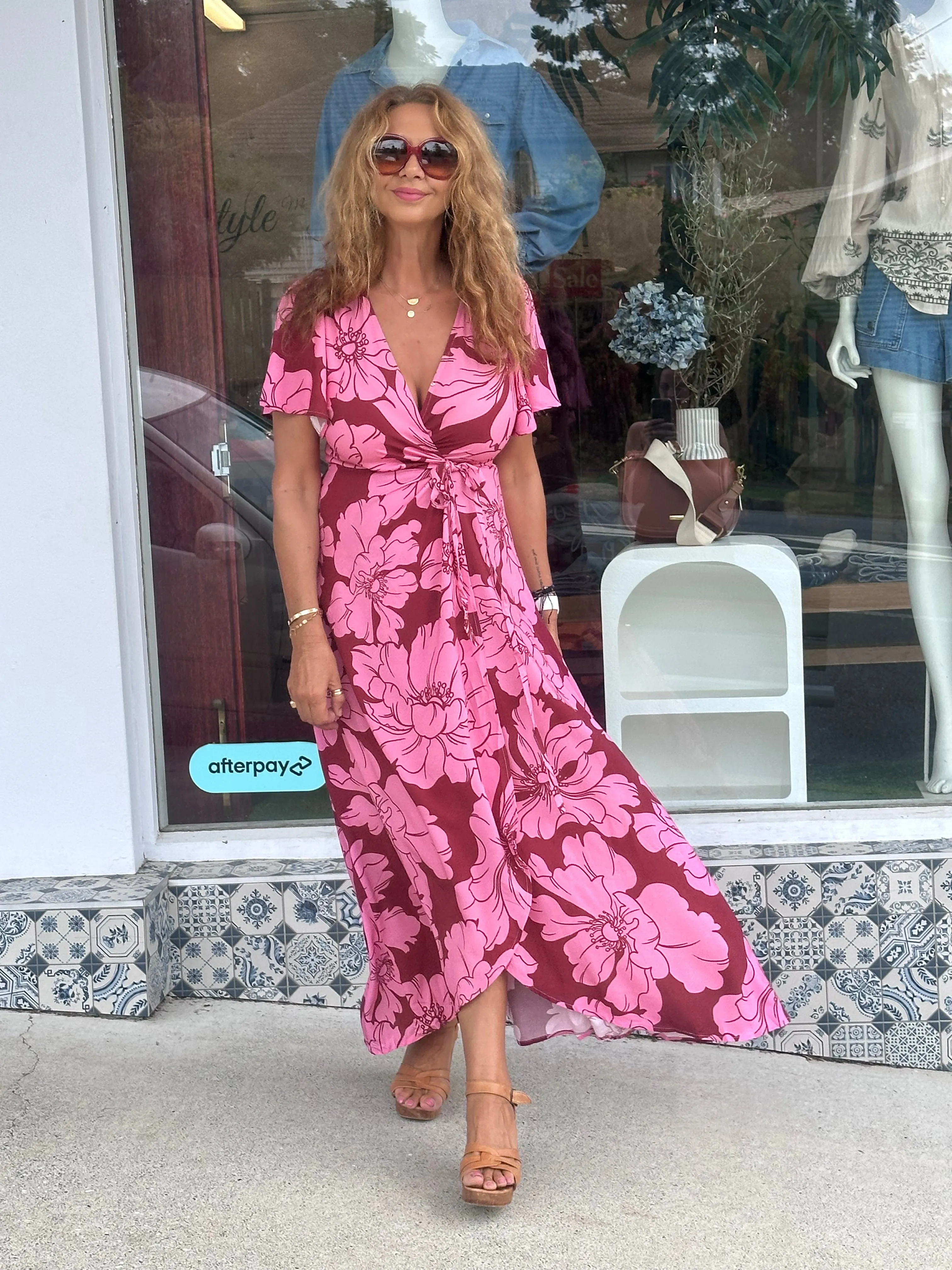 Full Bloom Wrap Dress
