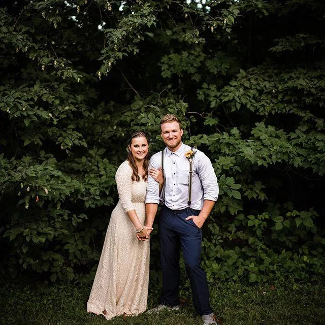 Golden Wrap lace wedding dress #1124