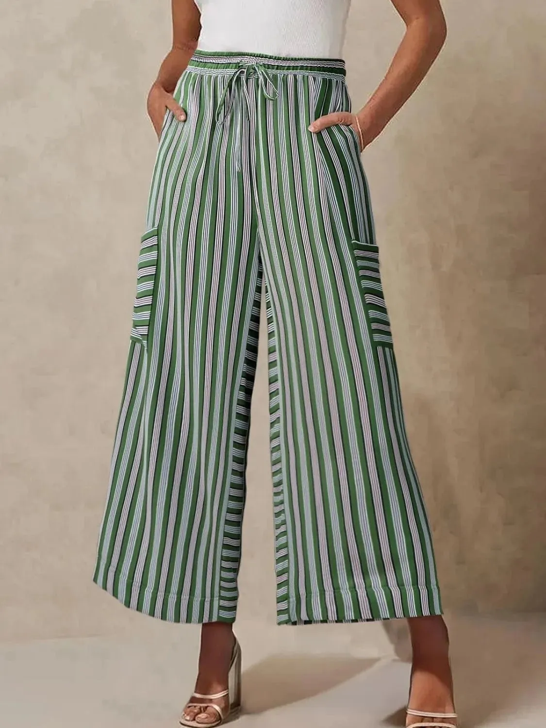 GYPSY - Front Slit Flare Leg Pants