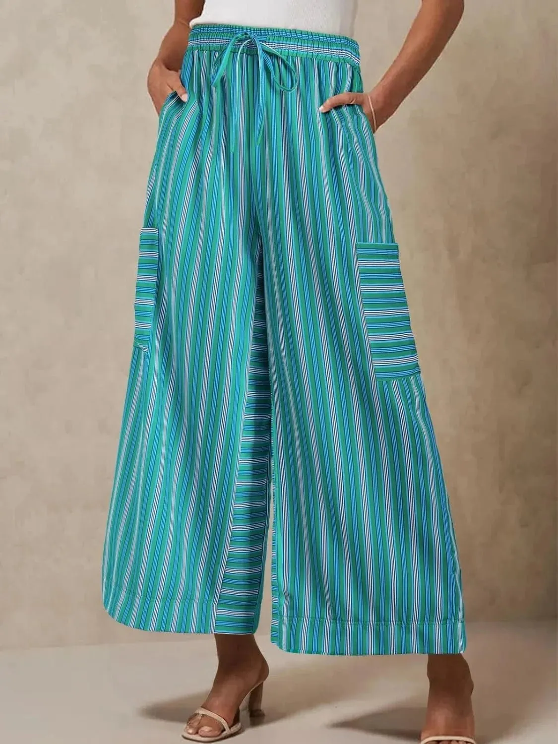 GYPSY - Front Slit Flare Leg Pants