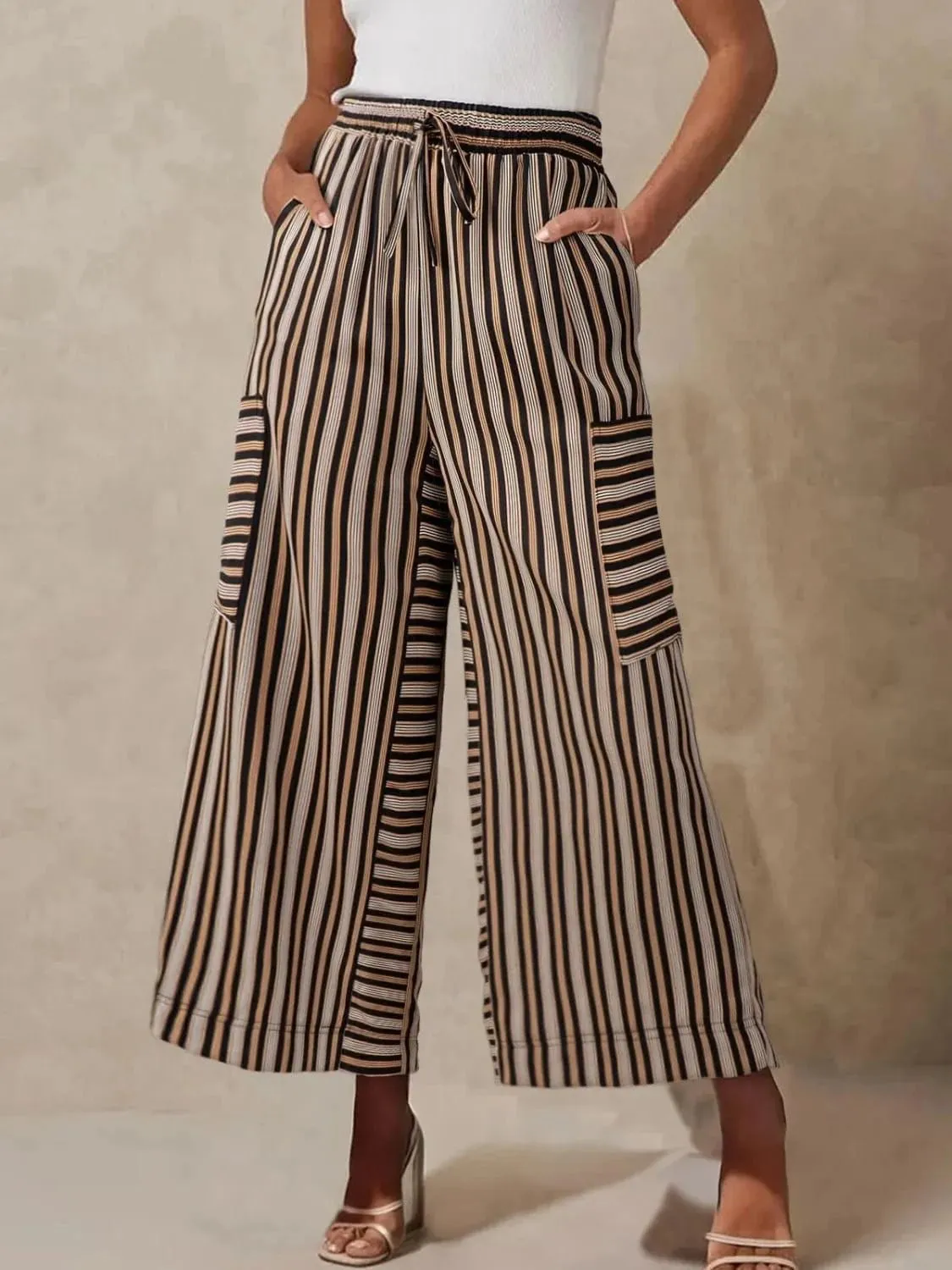 GYPSY - Front Slit Flare Leg Pants