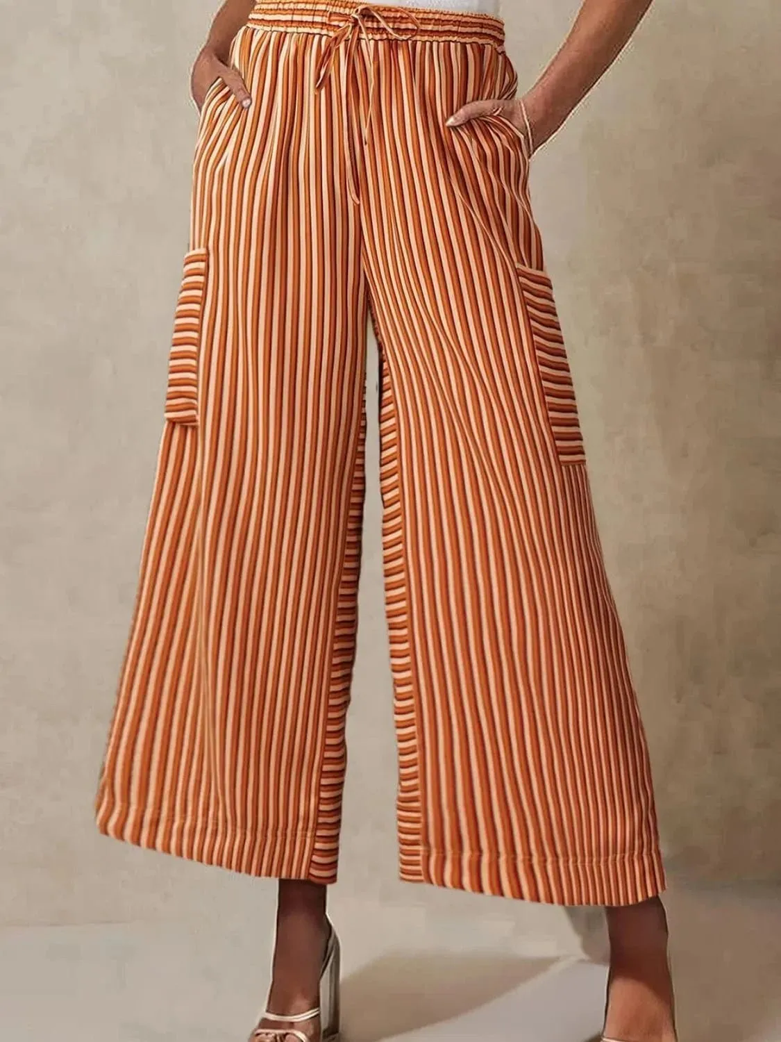 GYPSY - Front Slit Flare Leg Pants