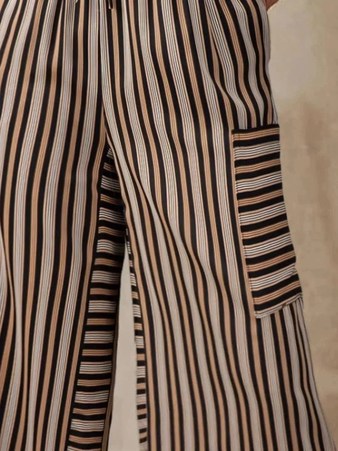 GYPSY - Front Slit Flare Leg Pants