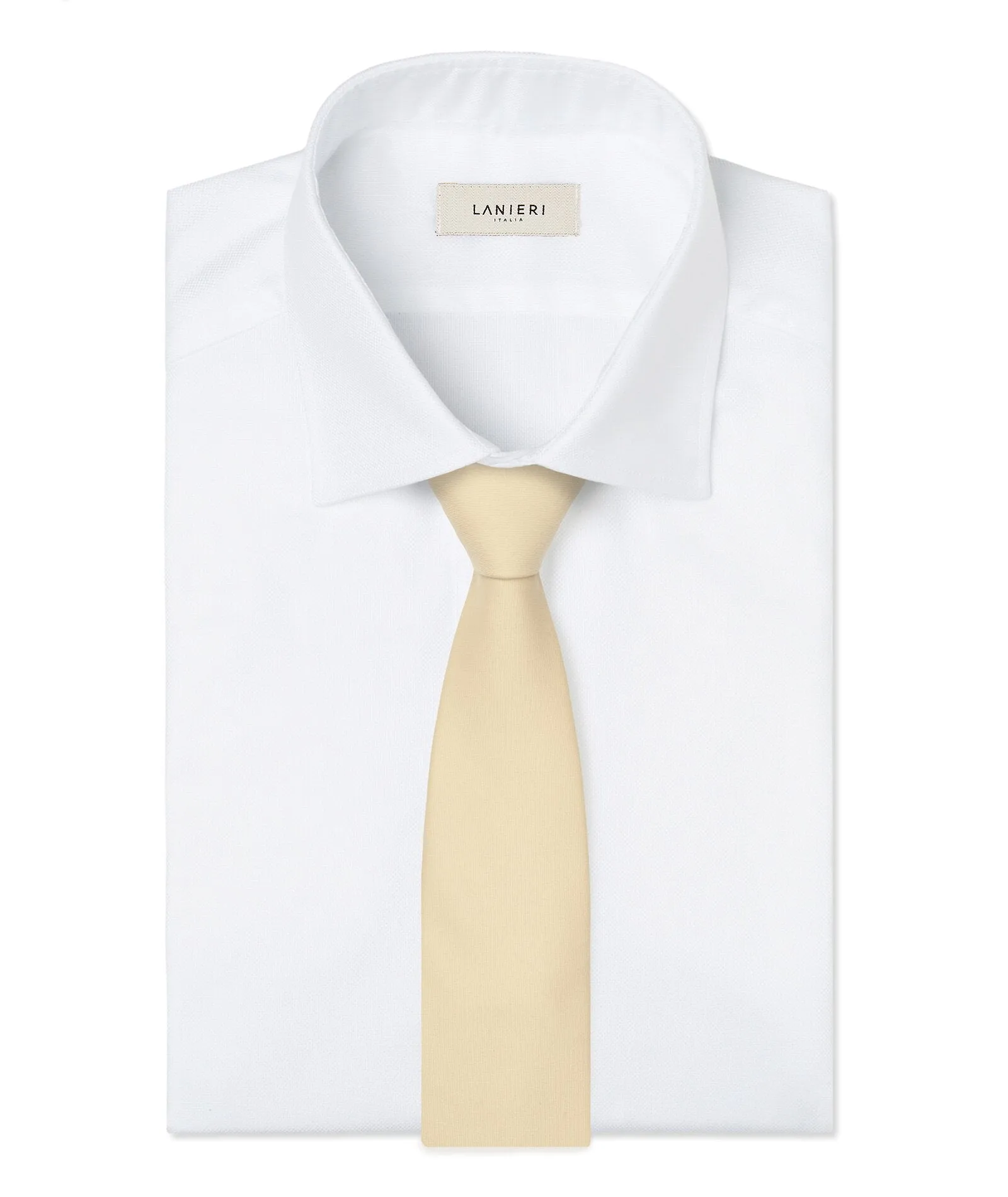 Handmade Wool Pastel Yellow Men's Tie