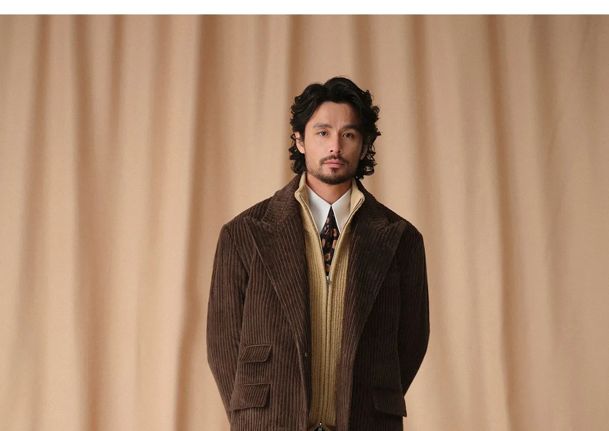 Heavy Wool Zip-Up Cardigan