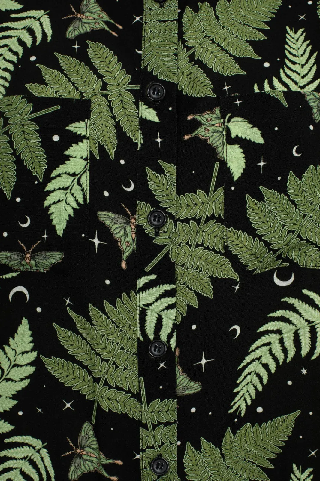 Hell Bunny Gaia Fern Print Shirt