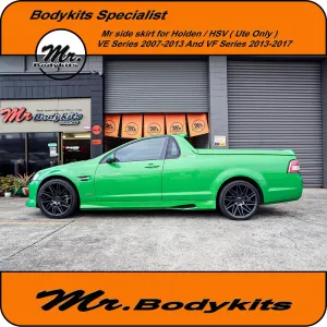 Holden Commodore VE VF / HSV Maloo Style Plastic Side Skirts (Ute Only) 2006-2017 by Mr Bodykits