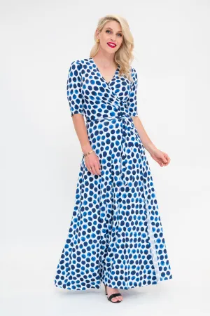 Indigo Spot - Wrap Dress
