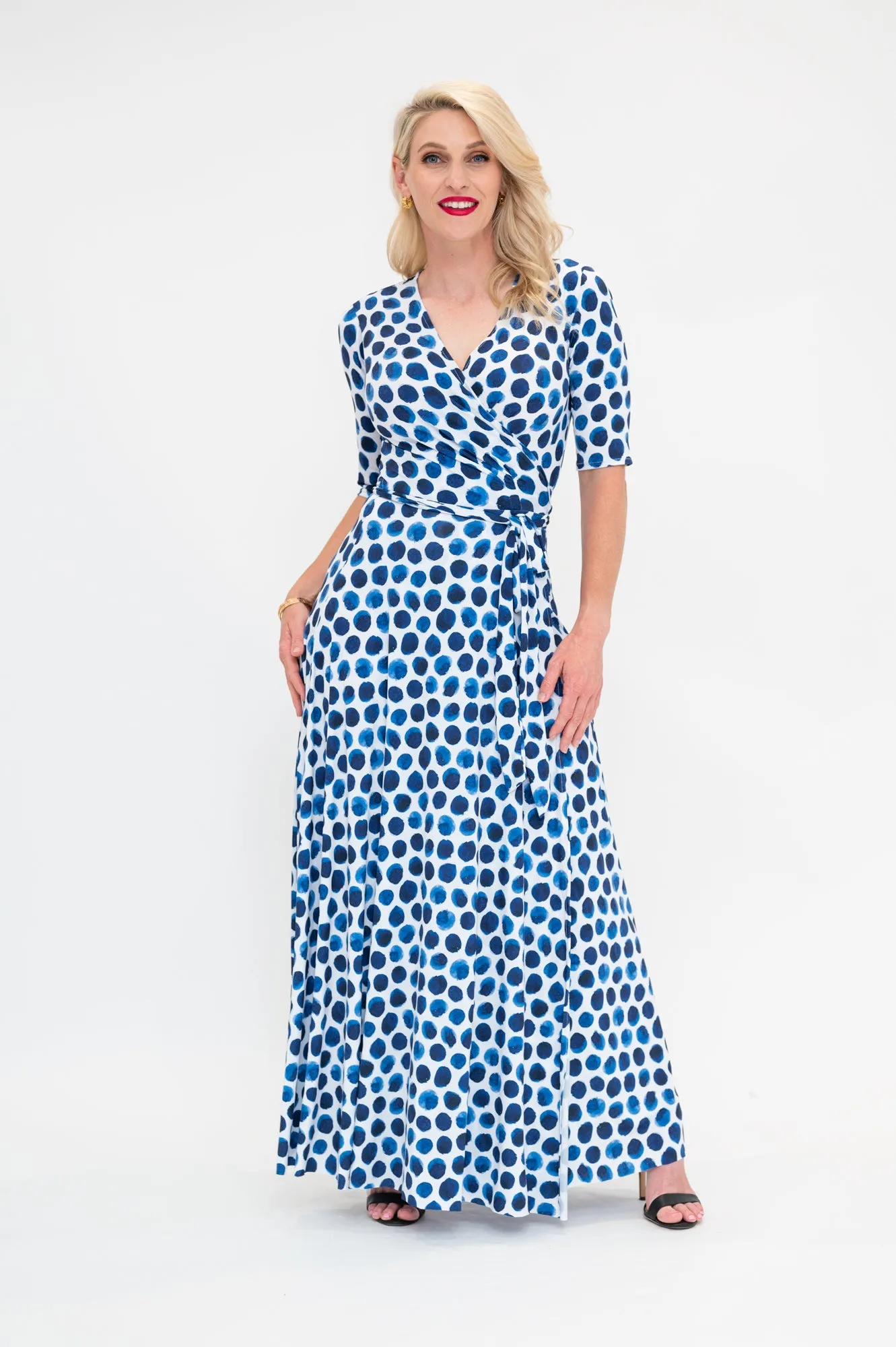 Indigo Spot - Wrap Dress