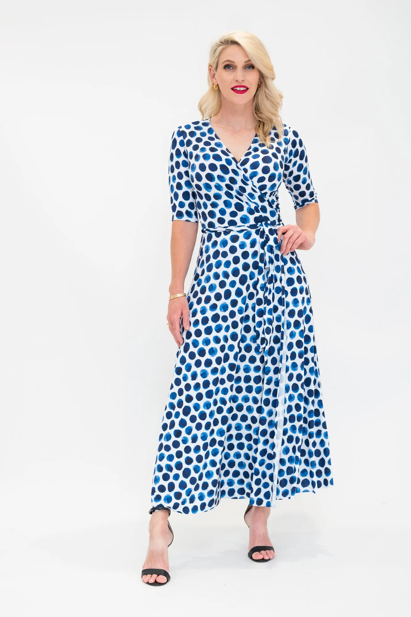 Indigo Spot - Wrap Dress