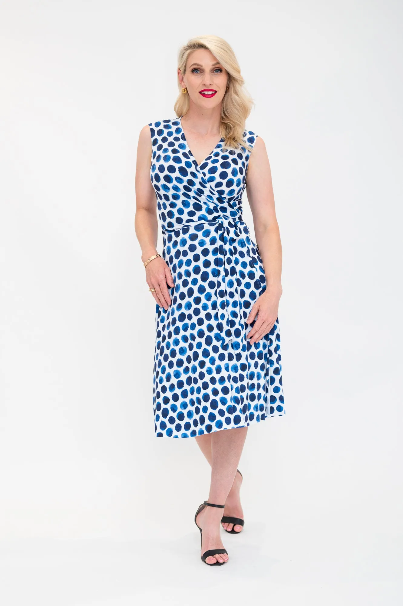 Indigo Spot - Wrap Dress