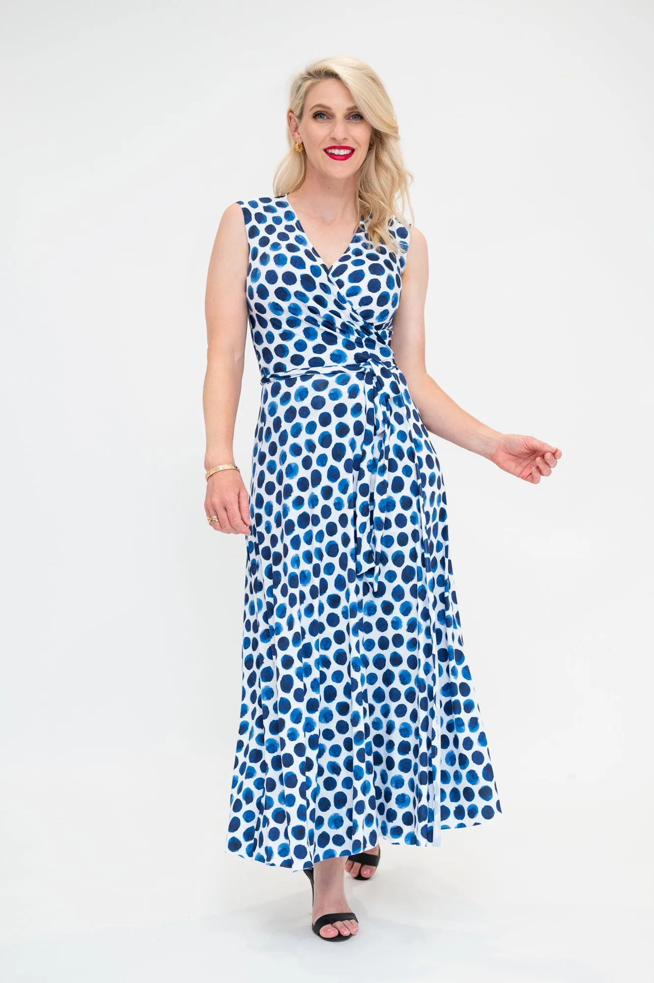 Indigo Spot - Wrap Dress