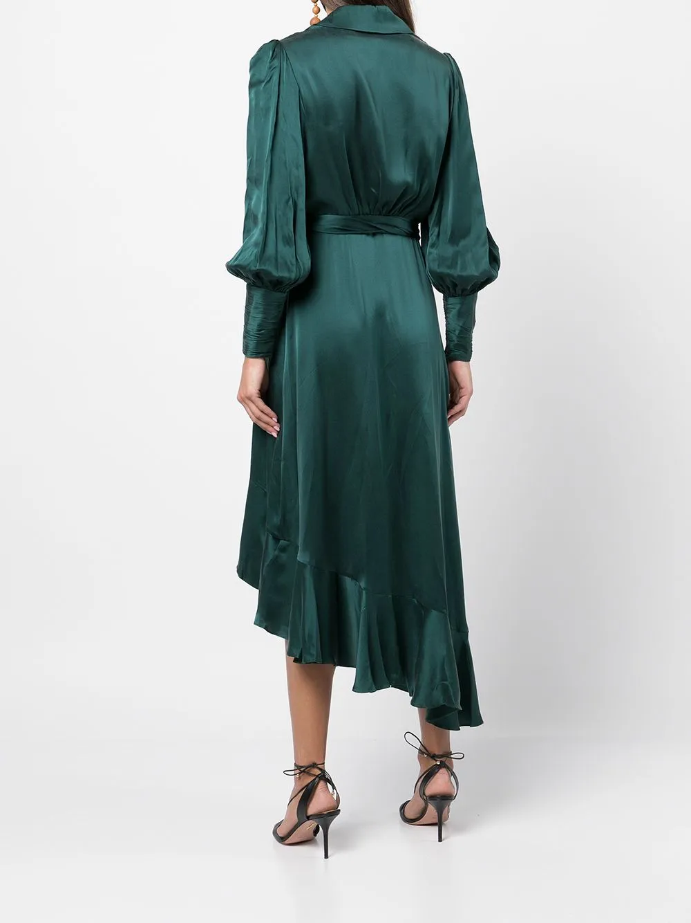 Jade wrap midi dress