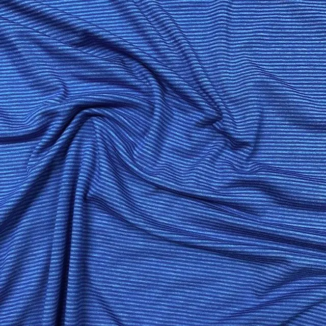 Jessica Viscose Jersey - Blue Stripe