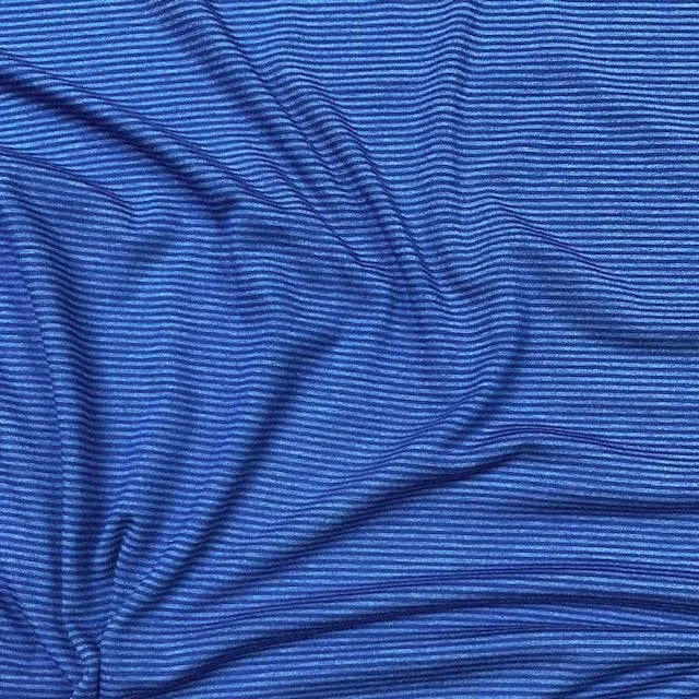 Jessica Viscose Jersey - Blue Stripe