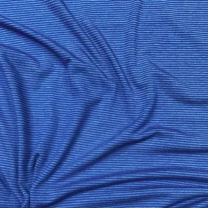 Jessica Viscose Jersey - Blue Stripe