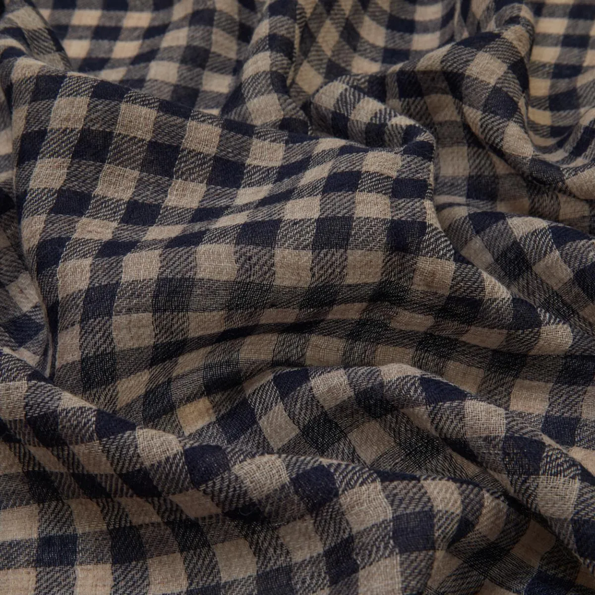 Joy Mens Check Merino Wool Scarf
