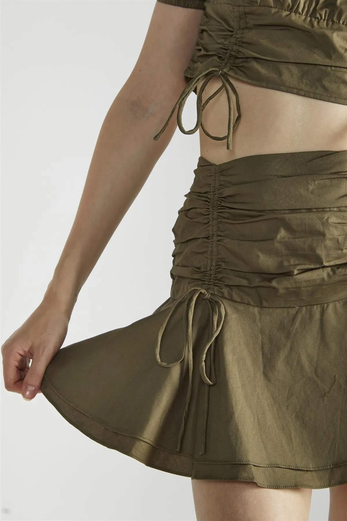 Khaki Tutu Mini -Skirt