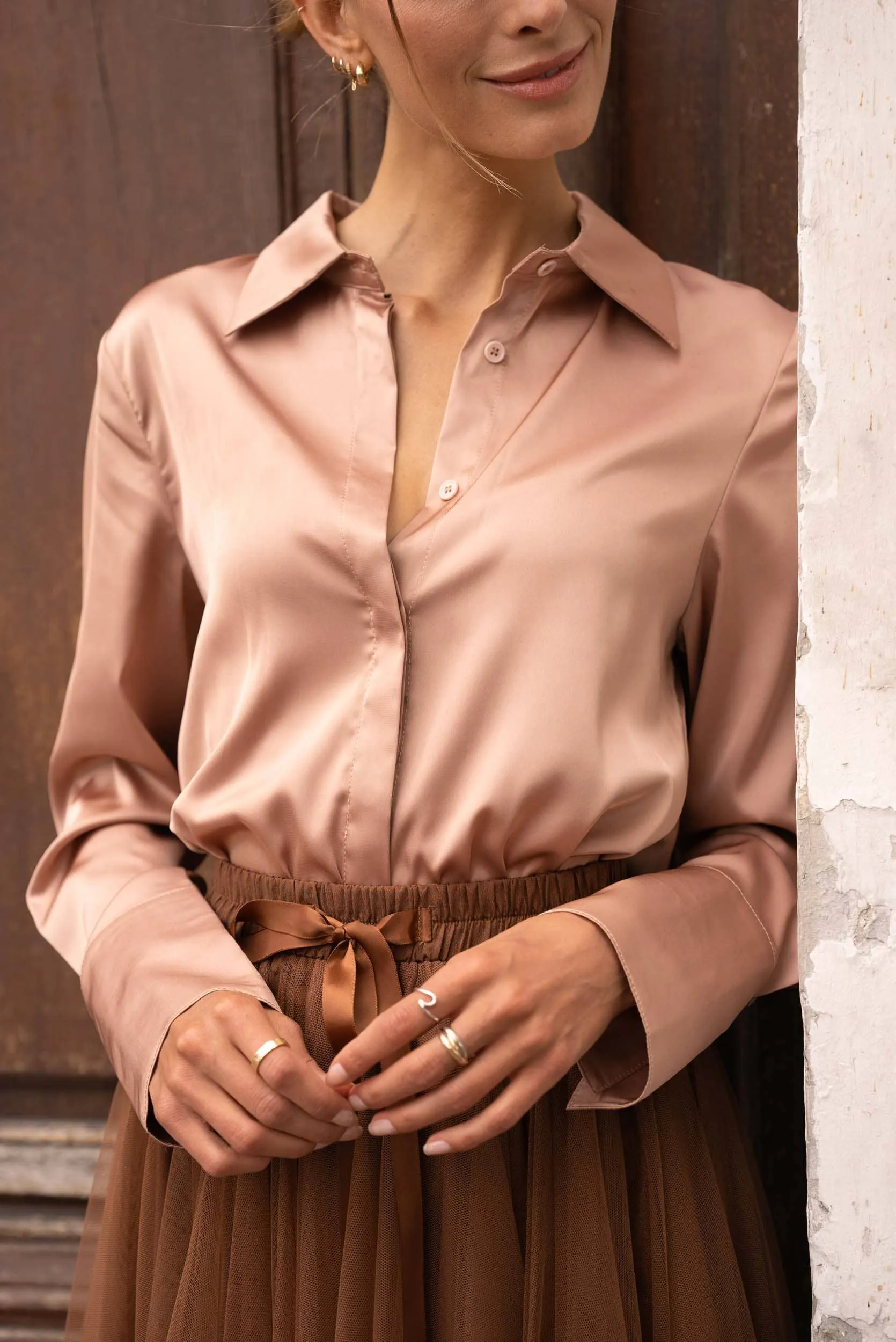 Léa Satin Shirt