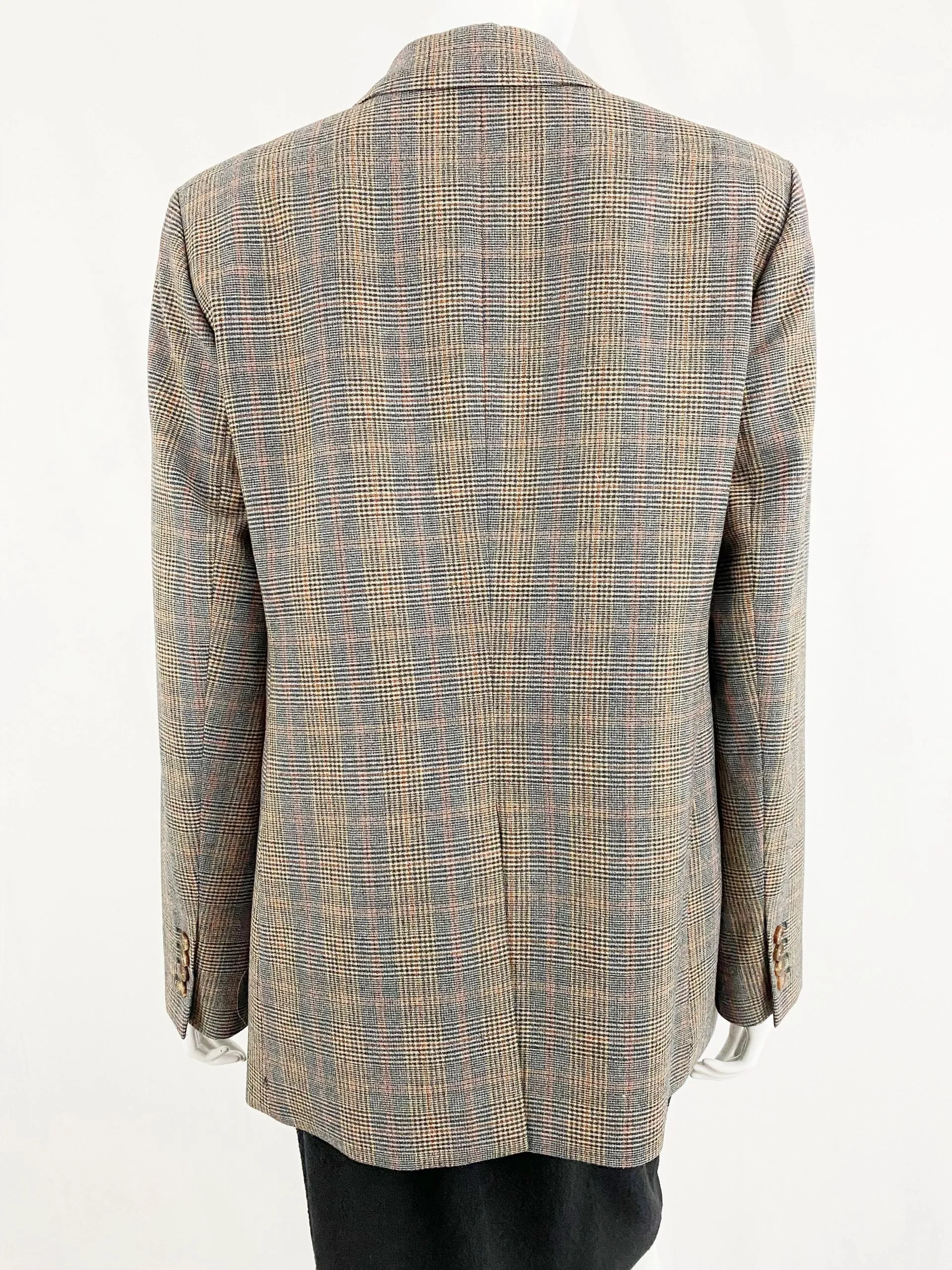 Lafayette 148 Wool Check Blazer Size 10