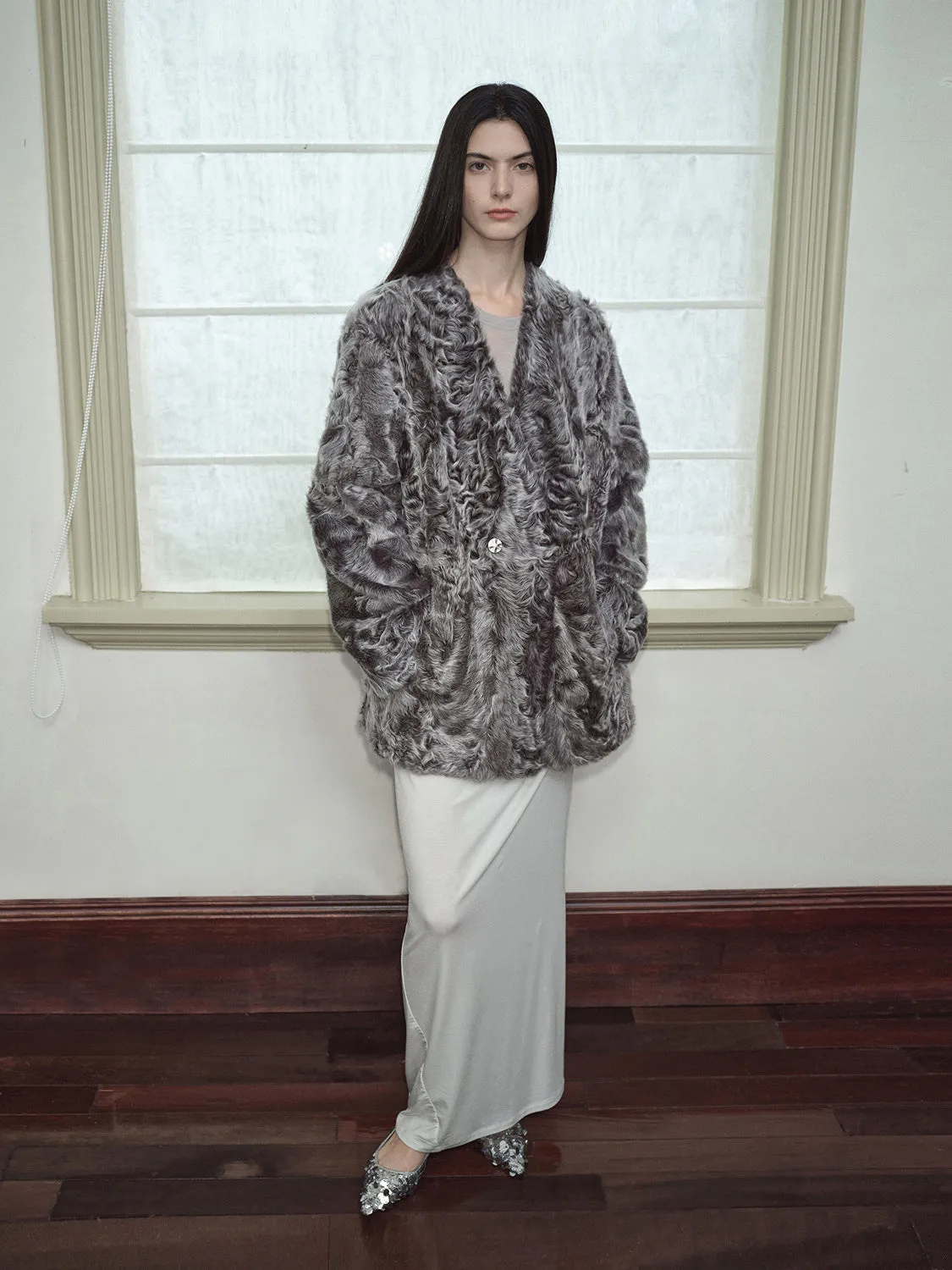 Lambswool Water Ripple Jacket