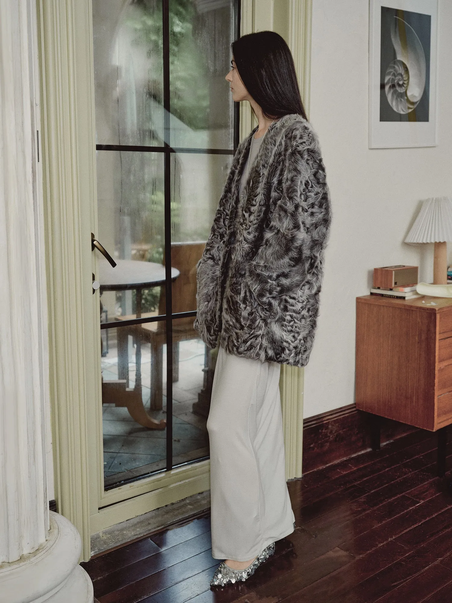 Lambswool Water Ripple Jacket