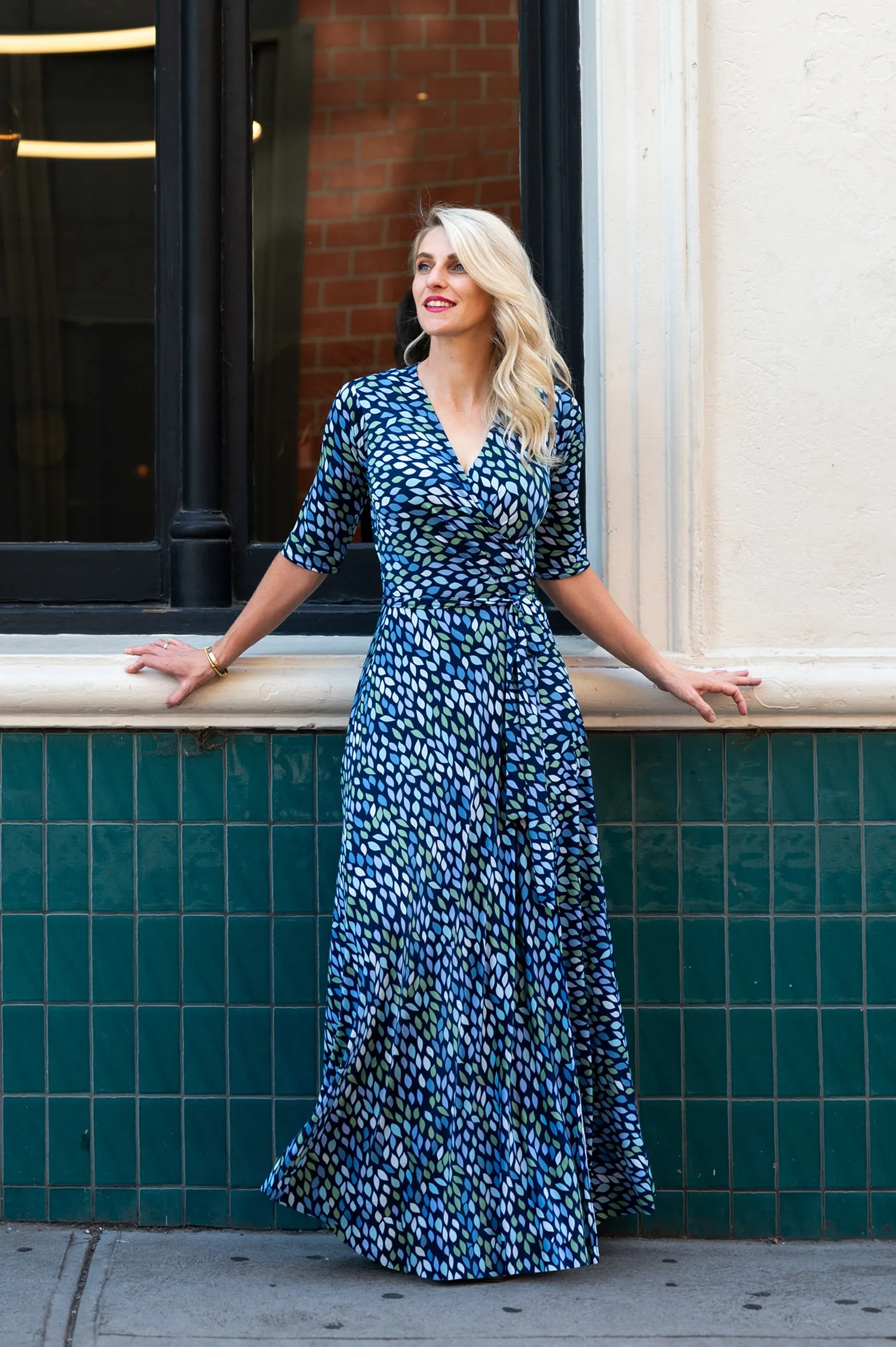 Lara in Blue - Wrap Dress