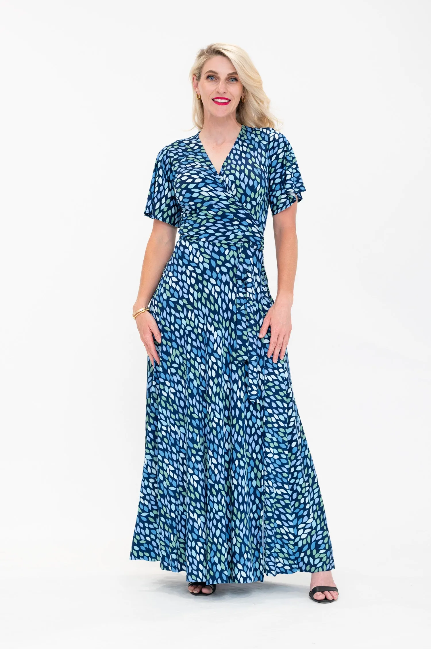 Lara in Blue - Wrap Dress