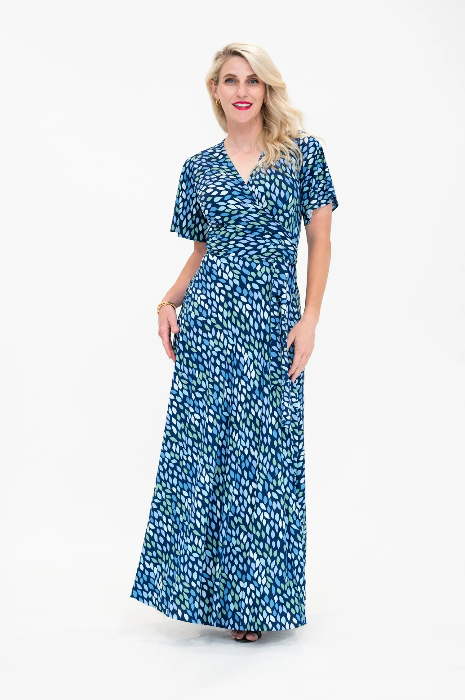 Lara in Blue - Wrap Dress
