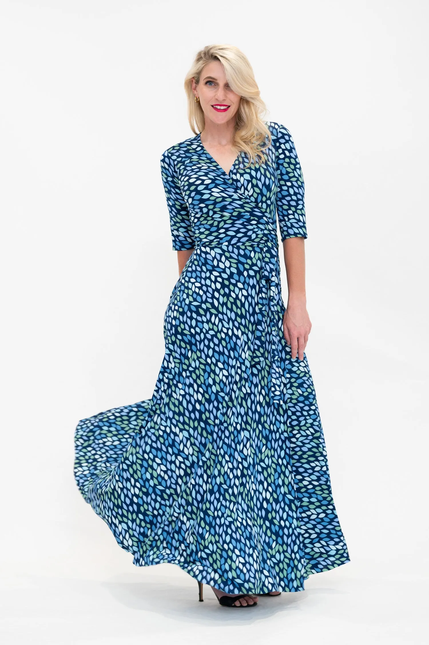 Lara in Blue - Wrap Dress